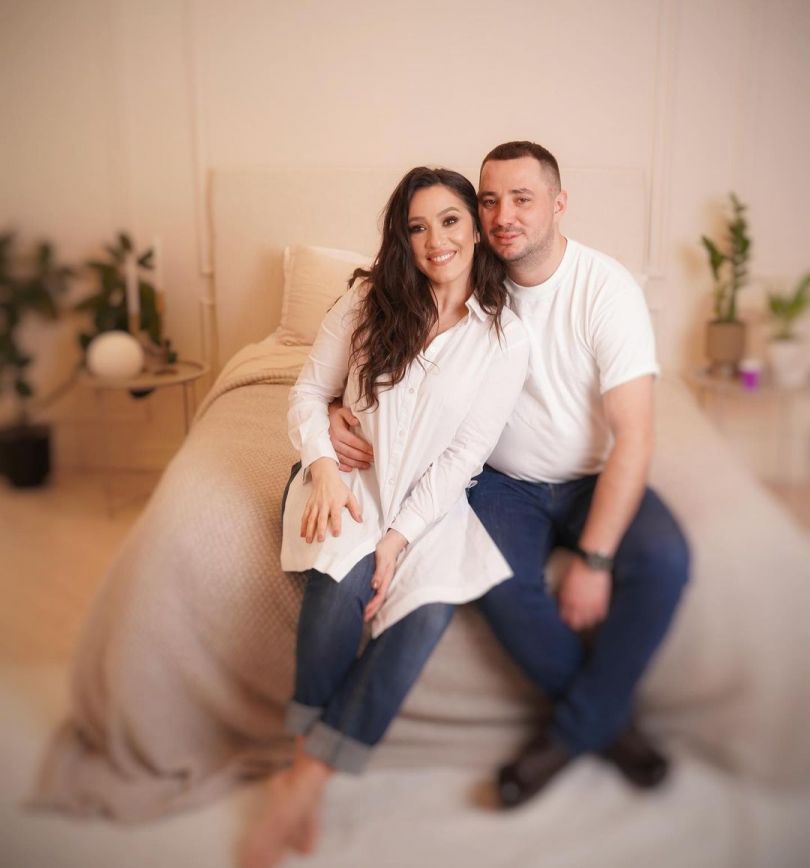 Наталка Карпа с мужем